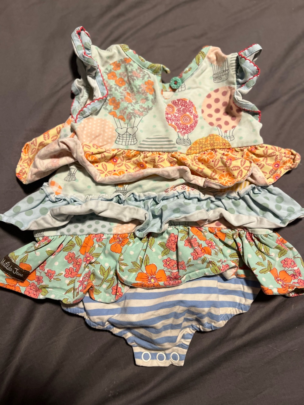 Matilda Jane Ruffle Romper - Multi Color - Picture 2 of 3